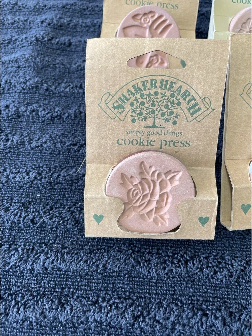 Vintage Shaker Hearth Terra cotta Cookie Stamp Press
